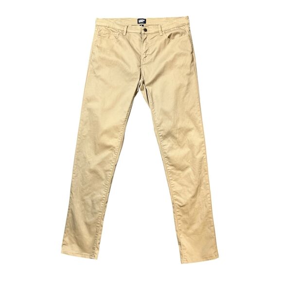 Lands End Pants Mens 35 Beige Straight Fit Travel Kit 5 Pocket Classic Chino - Picture 1 of 12